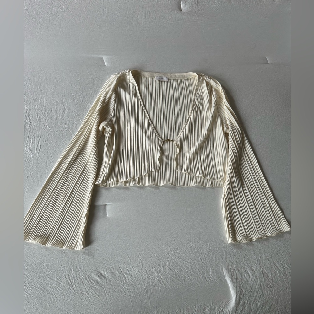 Meshki mehru crinkle top